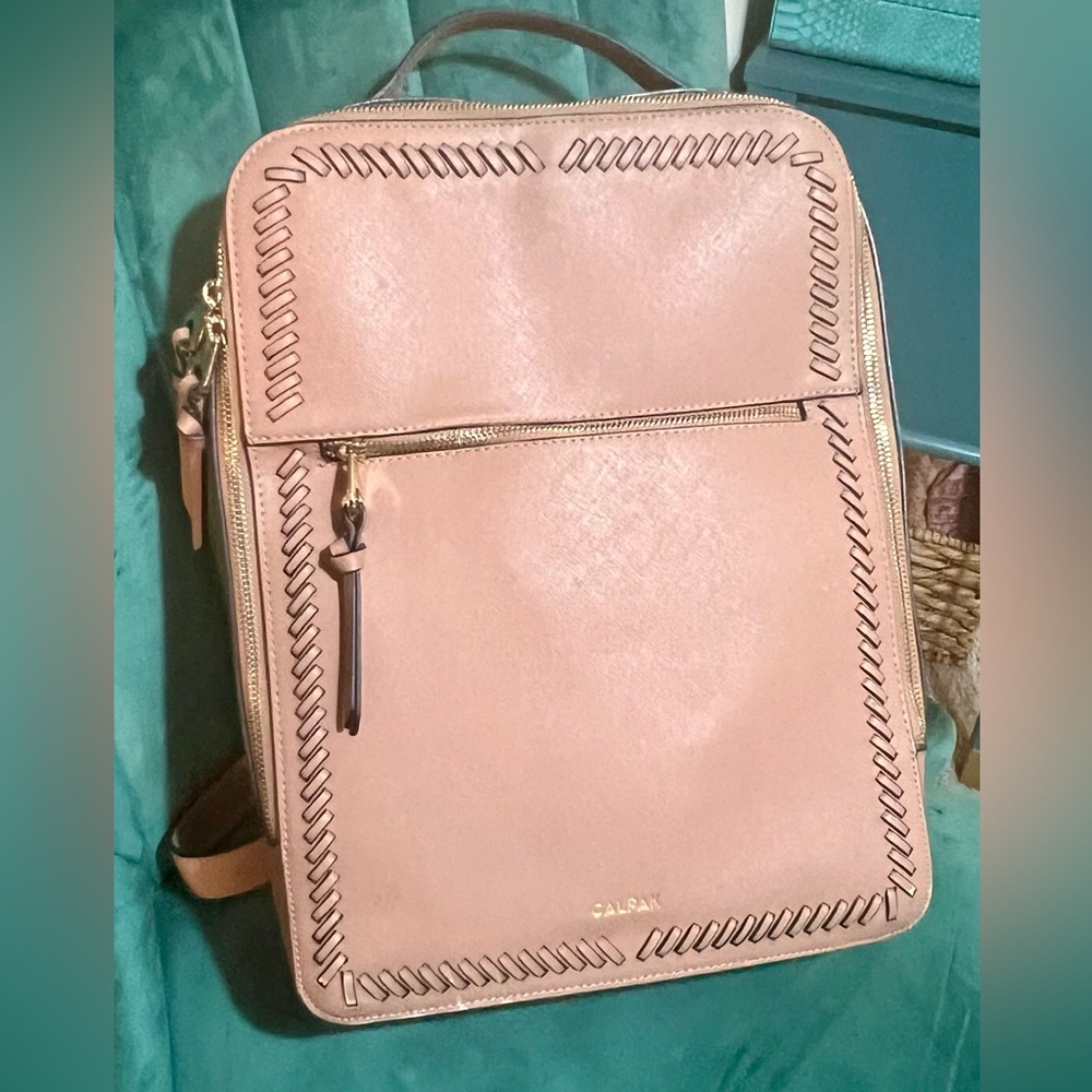 Calpak Caramel Backpack with Stitch Detail-EXCELLENT CONDITION! - Picture 7 of 16
